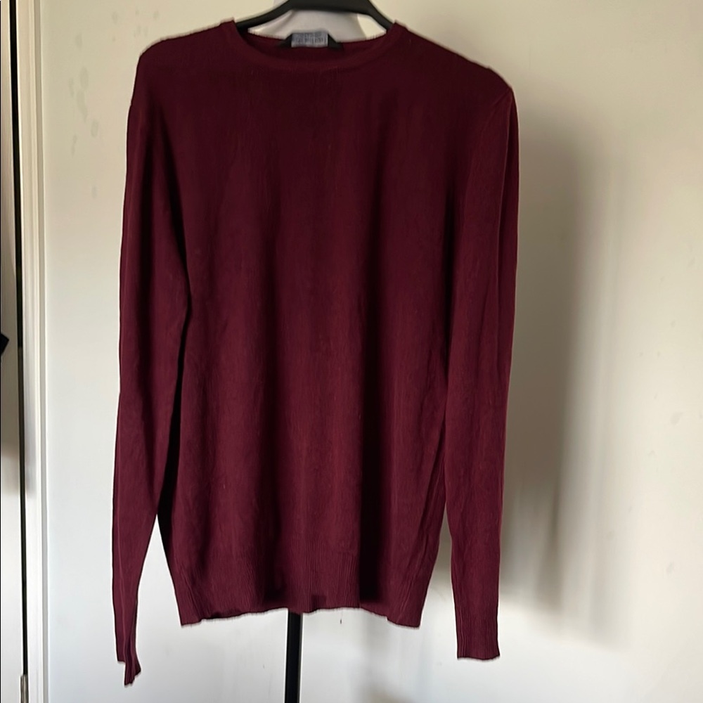 Burgundy Long Sleeve Sweater